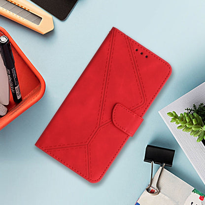 For Motorola Moto G Stylus 5G 2024 Stitching Embossed Leather Phone Case(Red) - Motorola Cases by buy2fix | Online Shopping UK | buy2fix