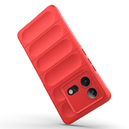 For vivo iQOO Neo8 Magic Shield TPU + Flannel Phone Case(Red) - vivo Cases by buy2fix | Online Shopping UK | buy2fix