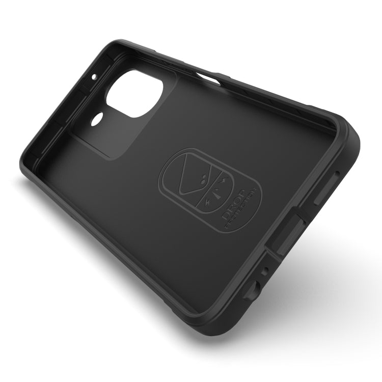 For vivo Y36 4G Magic Shield TPU + Flannel Phone Case(Dark Green) - vivo Cases by buy2fix | Online Shopping UK | buy2fix