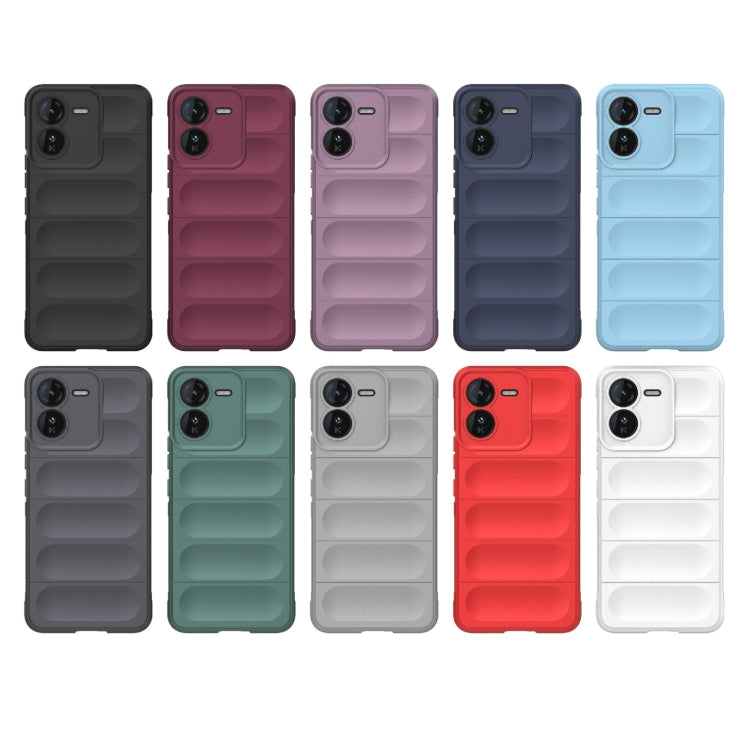 For vivo iQOO Z9 5G Magic Shield TPU + Flannel Phone Case(Light Blue) - vivo Cases by buy2fix | Online Shopping UK | buy2fix