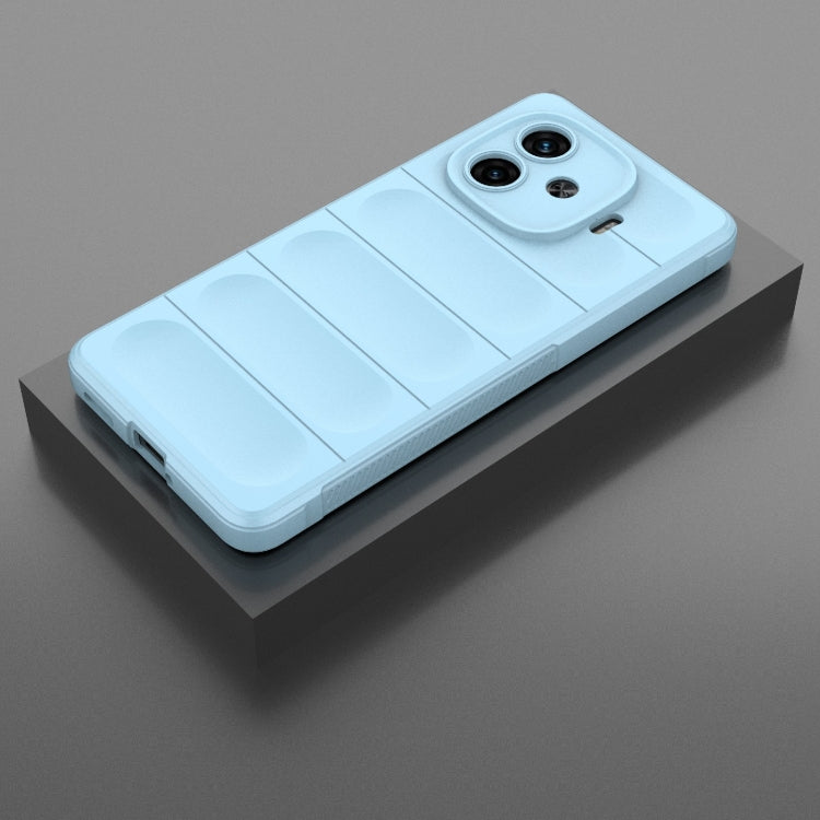 For vivo iQOO Z9 Turbo 5G Magic Shield TPU + Flannel Phone Case(Light Blue) - vivo Cases by buy2fix | Online Shopping UK | buy2fix