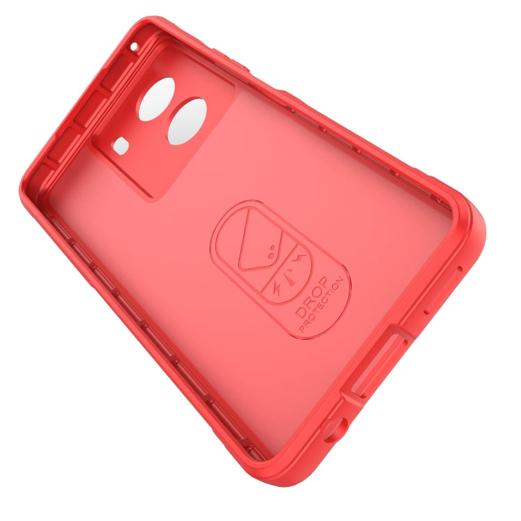 For vivo iQOO Z7x Magic Shield TPU + Flannel Phone Case(Grey) - vivo Cases by buy2fix | Online Shopping UK | buy2fix