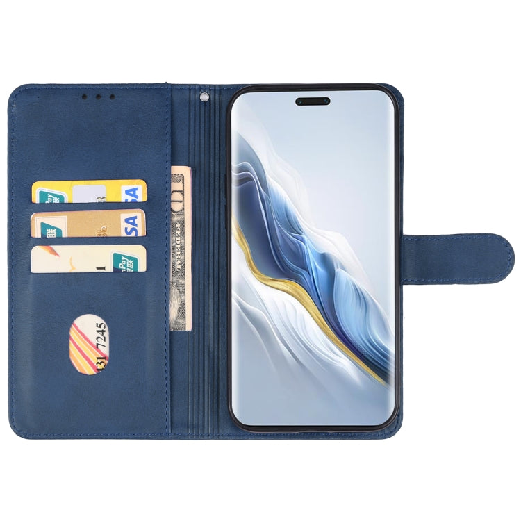 For Honor Magic6 Leather Phone Case(Blue) - Honor Cases by buy2fix | Online Shopping UK | buy2fix