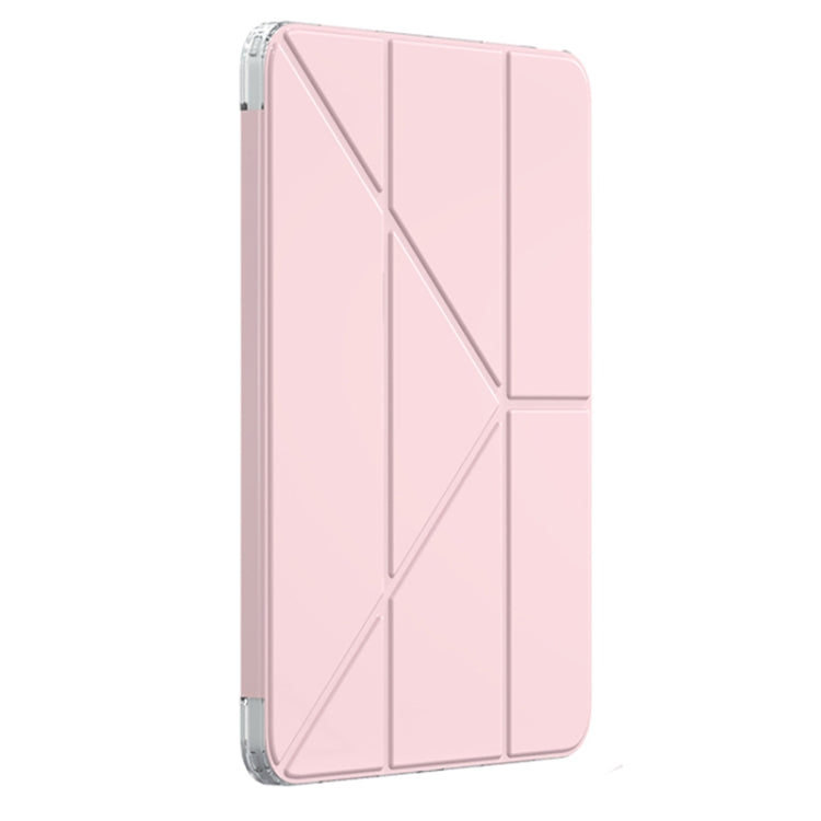 For iPad Air 11 2024 Mutural Deformation Stand Smart Leather Tablet Case(Pink) - iPad Air 11 2024 Cases by Mutural | Online Shopping UK | buy2fix