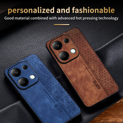 For Xiaomi Redmi Note 13 Pro 4G AZNS 3D Embossed Skin Feel Phone Case(Brown) - Note 13 Pro Cases by AZNS | Online Shopping UK | buy2fix