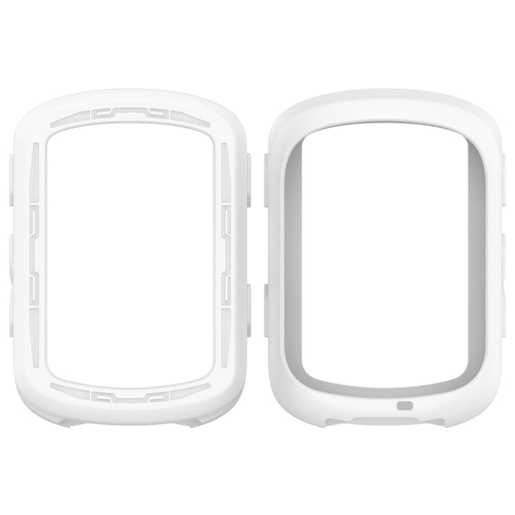 For Garmin Edge 840 / Edge 540 Stopwatch Armor Silicone Protective Case(White) - Watch Cases by buy2fix | Online Shopping UK | buy2fix