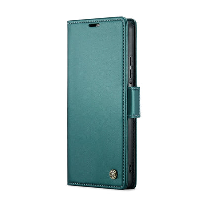 For Xiaomi Poco F5 5G/Redmi Note 12 Turbo 5G CaseMe 023 Butterfly Buckle Litchi Texture RFID Anti-theft Leather Phone Case(Pearly Blue) - Xiaomi Cases by CaseMe | Online Shopping UK | buy2fix