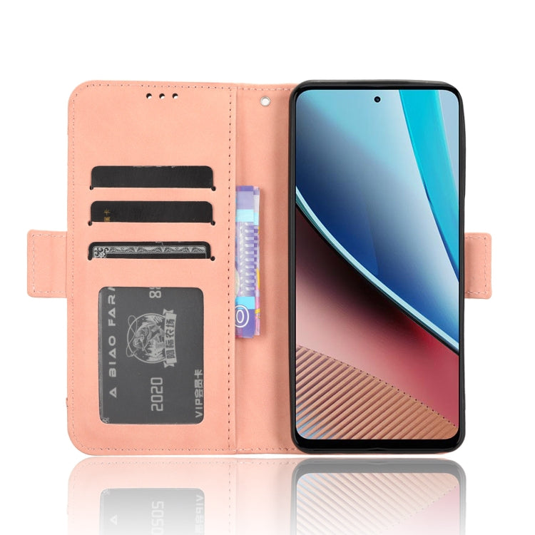 For Motorola Moto G Stylus 4G 2023 Skin Feel Calf Texture Card Slots Leather Phone Case(Pink) - Motorola Cases by buy2fix | Online Shopping UK | buy2fix