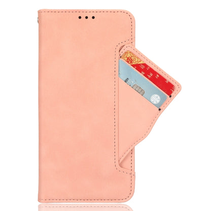 For ASUS ROG Phone 7 Skin Feel Calf Texture Card Slots Leather Phone Case(Pink) - ASUS Cases by buy2fix | Online Shopping UK | buy2fix