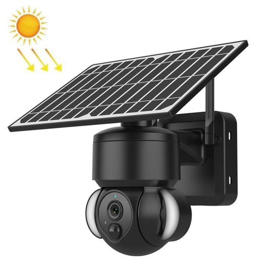 SHIWOJIA IP66 Waterproof 4G 3MP Solar Dome IP Camera, Two-way Audio & PIR Motion Detection & Night Vision, Version:EU(Black) - Wireless Camera by buy2fix | Online Shopping UK | buy2fix