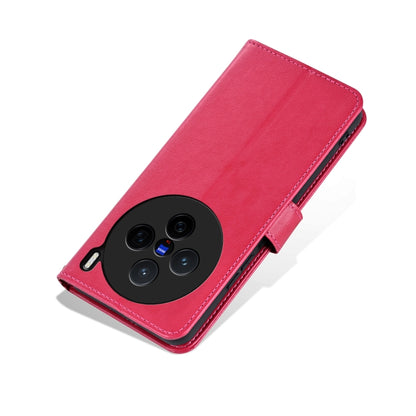 For vivo X200 AZNS Sheepskin Texture Flip Leather Phone Case(Red) - X200 Cases by AZNS | Online Shopping UK | buy2fix