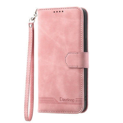 For Xiaomi 14 Dierfeng Dream Line TPU + PU Leather Phone Case(Pink) - 14 Cases by buy2fix | Online Shopping UK | buy2fix