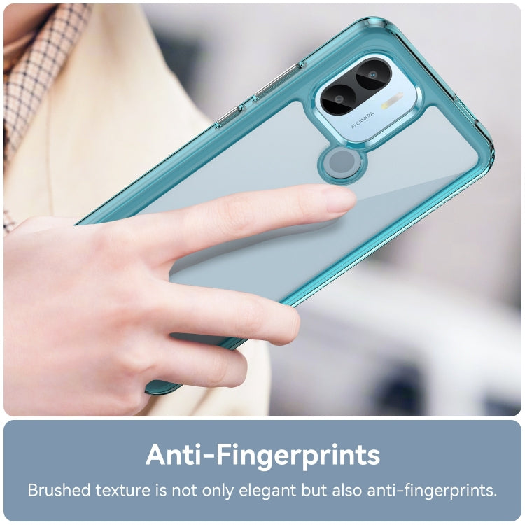 For Xiaomi Redmi A1+ Colorful Series Acrylic Hybrid TPU Phone Case(Transparent Blue) - Xiaomi Cases by buy2fix | Online Shopping UK | buy2fix