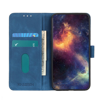 For iPhone 16 Pro KHAZNEH Retro Texture Leather Phone Case(Blue) - iPhone 16 Pro Cases by buy2fix | Online Shopping UK | buy2fix