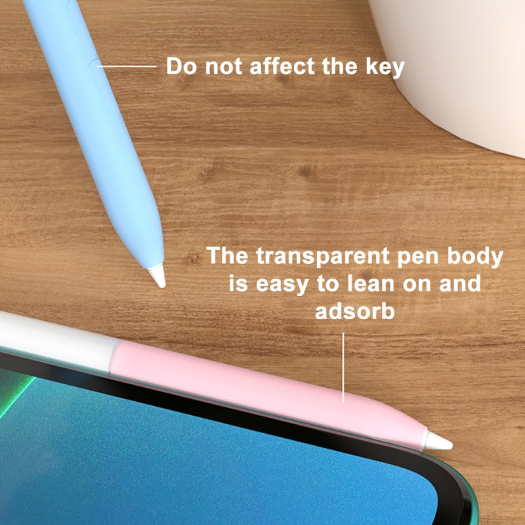 For Xiaomi Stylus Pen 2 Jelly Style Translucent Silicone Protective Pen Case(White) - Pencil Accessories by buy2fix | Online Shopping UK | buy2fix