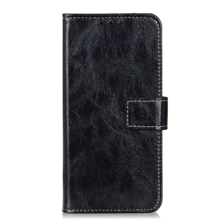 For OnePlus 12 Retro Crazy Horse Texture Leather Phone Case(Black) - OnePlus Cases by buy2fix | Online Shopping UK | buy2fix