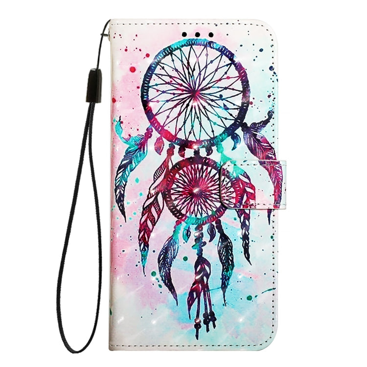 For iPhone SE 2024 3D Painting Horizontal Flip Leather Phone Case(Color Drop Wind Chimes) - More iPhone Cases by buy2fix | Online Shopping UK | buy2fix