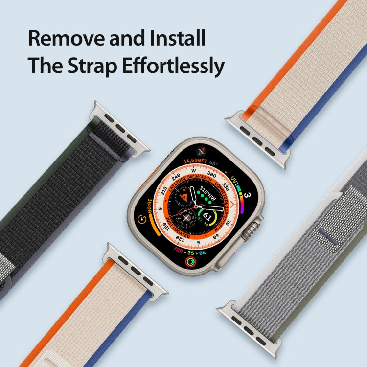 For Apple Watch 38mm DUX DUCIS YJ Series Nylon Watch Band(Orange Beige) - Watch Bands by DUX DUCIS | Online Shopping UK | buy2fix