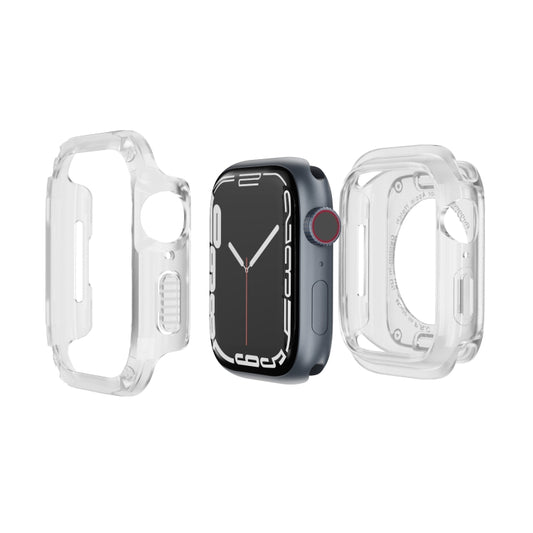 For Apple Watch Series 6 / 5 / 4 / SE 40mm 2-in-1 PC Hybrid TPU Armor Watch Case(Transparent) - Watch Cases by buy2fix | Online Shopping UK | buy2fix