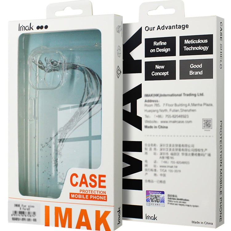 For Huawei Pura 70 imak Shockproof Airbag TPU Phone Case(Transparent) - Huawei Cases by imak | Online Shopping UK | buy2fix