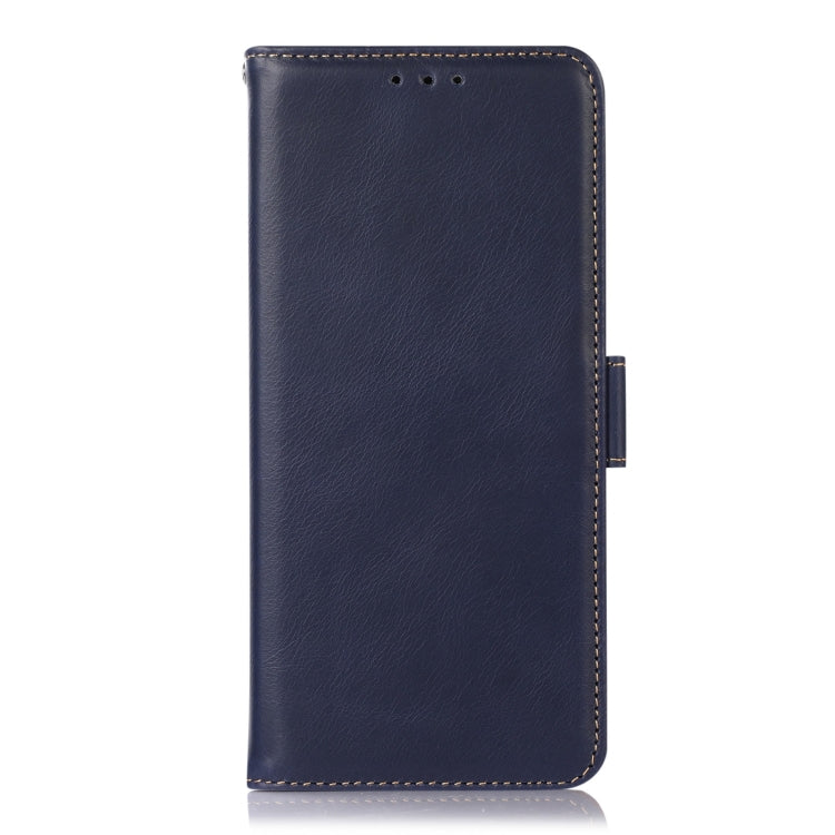 For OnePlus Nord 13 Magnetic Crazy Horse Texture Genuine Leather RFID Phone Case(Blue) - OnePlus Cases by buy2fix | Online Shopping UK | buy2fix