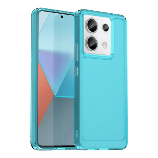 For Xiaomi Redmi Note 13 Pro 5G Candy Series TPU Phone Case(Transparent Blue) - Note 13 Pro Cases by buy2fix | Online Shopping UK | buy2fix
