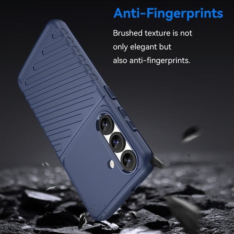 For Samsung Galaxy S25 5G Thunderbolt Shockproof TPU Phone Case(Blue) - Galaxy S25 5G Cases by buy2fix | Online Shopping UK | buy2fix