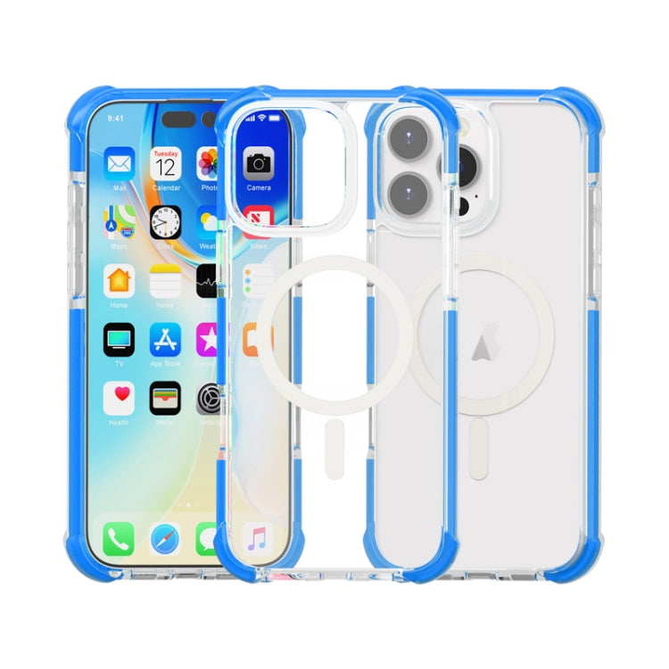 For iPhone 16 Pro Acrylic Magsafe Magnetic Shockproof Phone Case(Blue) - iPhone 16 Pro Cases by buy2fix | Online Shopping UK | buy2fix