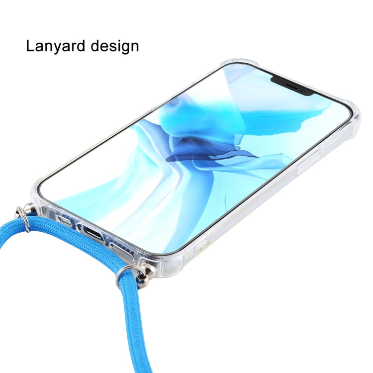 For iPhone 16 Pro Max Four-Corner Shockproof Transparent TPU Case with Lanyard(Zebra) - iPhone 16 Pro Max Cases by buy2fix | Online Shopping UK | buy2fix