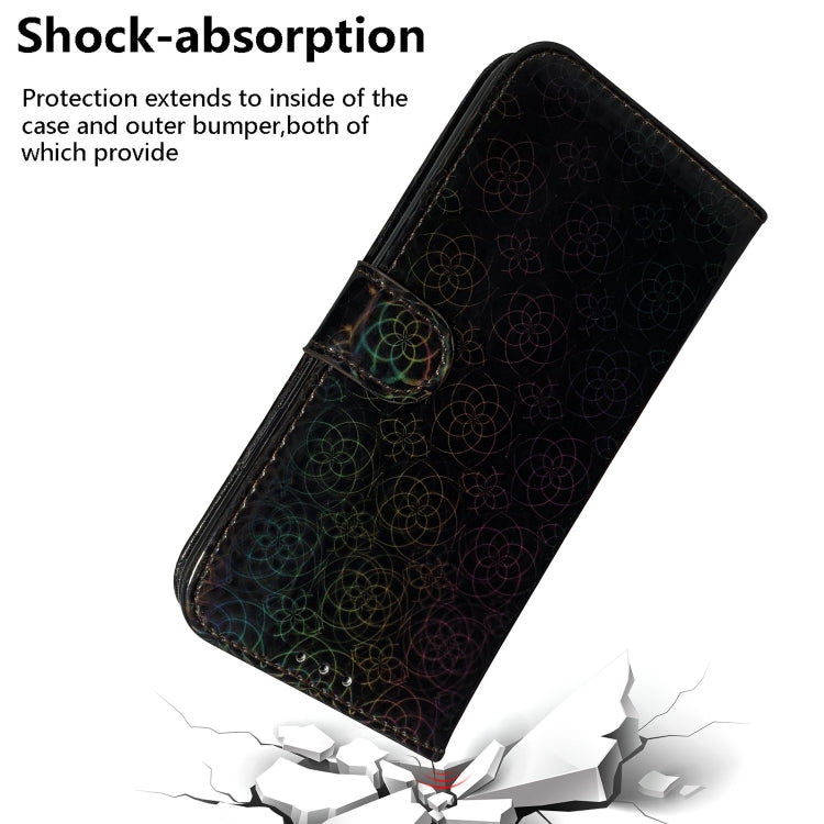 For Xiaomi Redmi K70E / Poco X6 Pro Colorful Magnetic Buckle Leather Phone Case(Black) - K70E Cases by buy2fix | Online Shopping UK | buy2fix