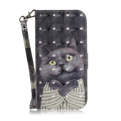 For Motorola Moto G Play 4G 2024 3D Colored Horizontal Flip Leather Phone Case(Hug Cat) - Motorola Cases by buy2fix | Online Shopping UK | buy2fix