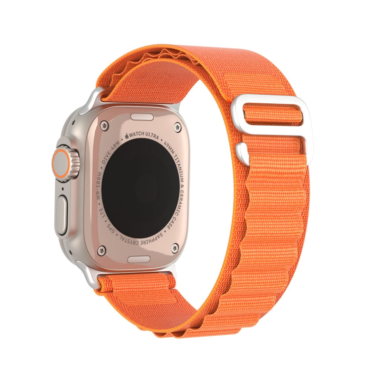 For Apple Watch Series 7 41mm DUX DUCIS GS Series Nylon Loop Watch Band(Orange) - Watch Bands by DUX DUCIS | Online Shopping UK | buy2fix