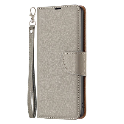 For Samsung Galaxy S24+ 5G Litchi Texture Pure Color Flip Leather Phone Case(Grey) - Galaxy S24+ 5G Cases by buy2fix | Online Shopping UK | buy2fix