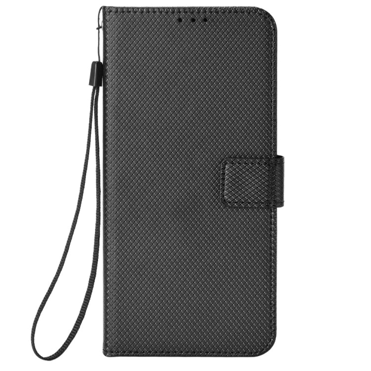 For Blackview Oscal C30 / C30 Pro Diamond Texture Leather Phone Case(Black) - More Brand by buy2fix | Online Shopping UK | buy2fix