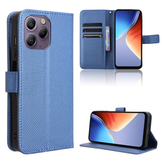 For Blackview A96 Diamond Texture Leather Phone Case(Blue) - More Brand by buy2fix | Online Shopping UK | buy2fix