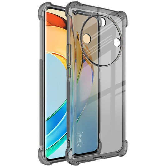 For Honor X50 5G imak Shockproof Airbag TPU Phone Case(Transparent Black) - Honor Cases by imak | Online Shopping UK | buy2fix
