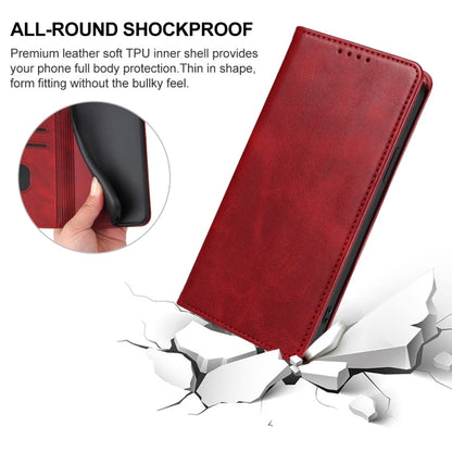 For Xiaomi Redmi K70E Magnetic Closure Leather Phone Case(Red) - K70E Cases by buy2fix | Online Shopping UK | buy2fix