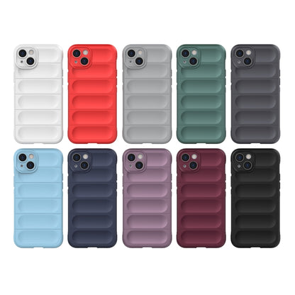 For iPhone 15 Plus Magic Shield TPU + Flannel Phone Case(Purple) - iPhone 15 Plus Cases by buy2fix | Online Shopping UK | buy2fix