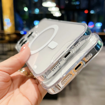 For iPhone 16 Plus Space MagSafe Acrylic Hybrid TPU Phone Case(Transparent) - iPhone 16 Plus Cases by buy2fix | Online Shopping UK | buy2fix