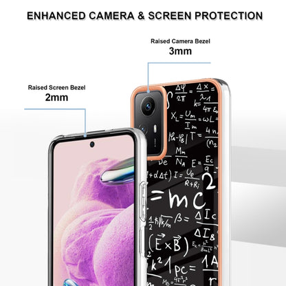 Xiaomi Redmi Note 12S 4G Electroplating Marble Dual-side IMD Phone Case(Equation) - Xiaomi Cases by buy2fix | Online Shopping UK | buy2fix