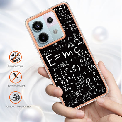 For Xiaomi Redmi Note 13 Pro 5G Global Electroplating Marble Dual-side IMD Phone Case(Equation) - Note 13 Pro Cases by buy2fix | Online Shopping UK | buy2fix