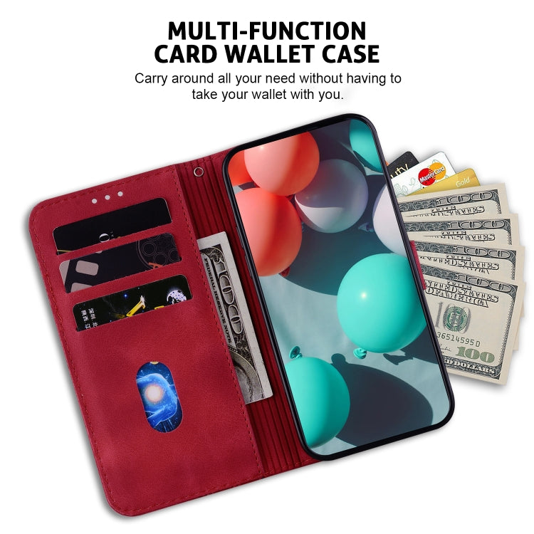 For Xiaomi 13 Pro 7-shaped Embossed Leather Phone Case(Red) - 13 Pro Cases by buy2fix | Online Shopping UK | buy2fix