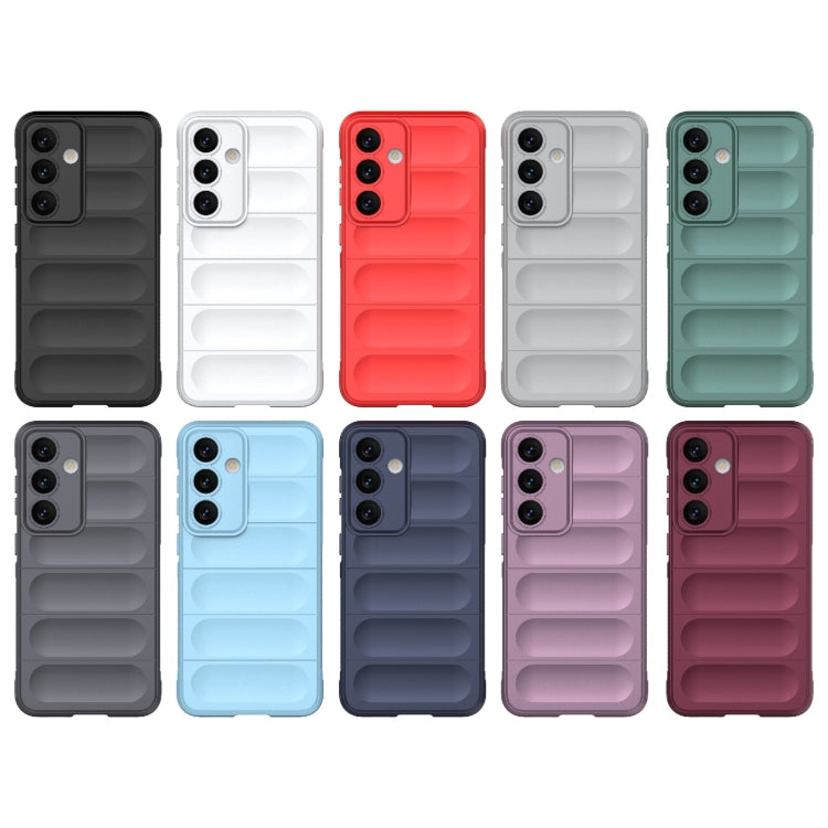 For Samsung Galaxy S24 5G Magic Shield TPU + Flannel Phone Case(Dark Grey) - Galaxy S24 5G Cases by buy2fix | Online Shopping UK | buy2fix