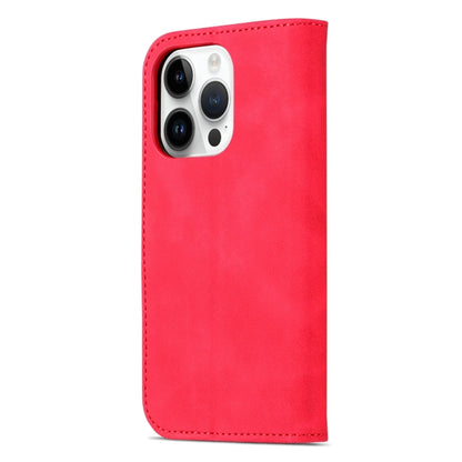 For iPhone 15 Pro Max AZNS Skin Feel Calf Texture Flip Leather Phone Case(Red) - iPhone 15 Pro Max Cases by AZNS | Online Shopping UK | buy2fix