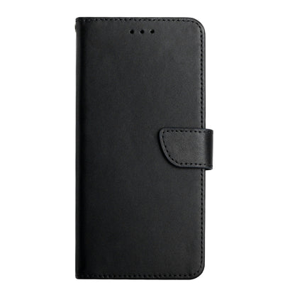 For Motorola Moto G Play 5G 2024 Genuine Leather Fingerprint-proof Horizontal Flip Phone Case(Black) - Motorola Cases by buy2fix | Online Shopping UK | buy2fix