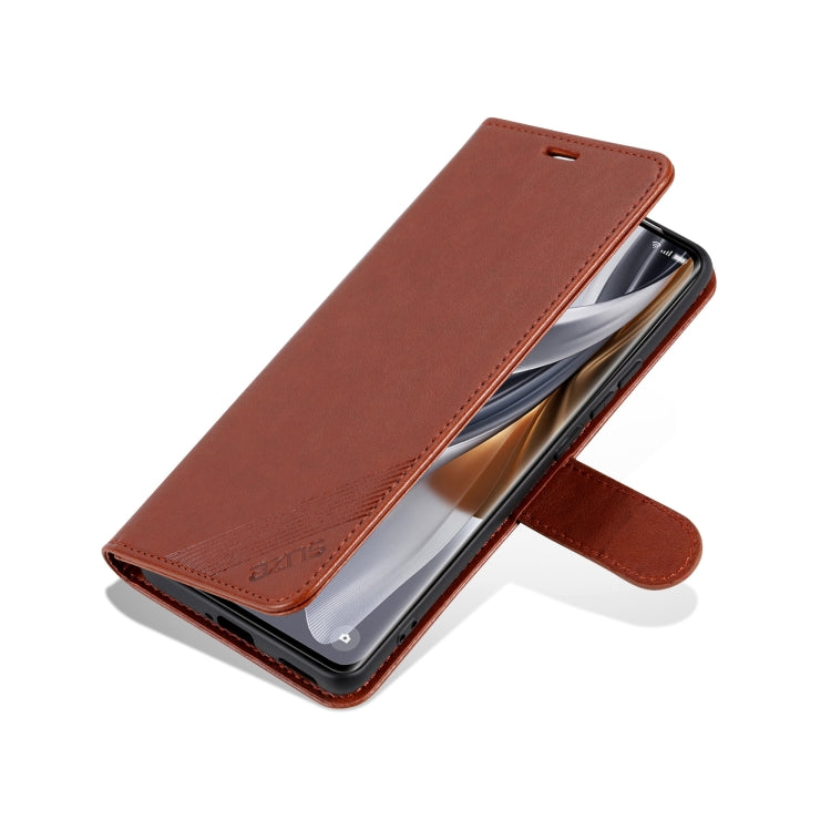 For Huawei Pura 70 Pro / 70 Pro+ AZNS Sheepskin Texture Flip Leather Phone Case(Brown) - Huawei Cases by AZNS | Online Shopping UK | buy2fix