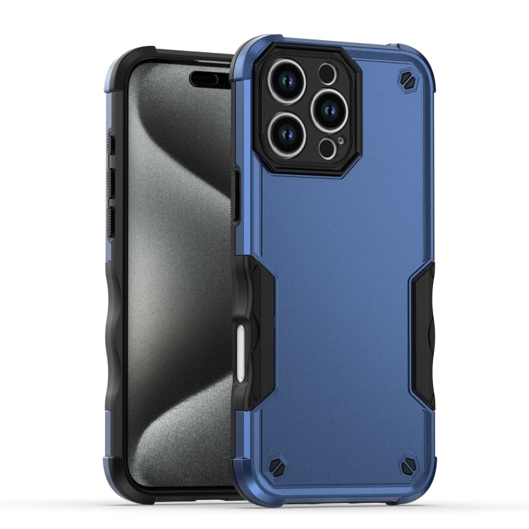 For iPhone 16 Pro Non-slip Shockproof Armor Phone Case(Blue) - iPhone 16 Pro Cases by buy2fix | Online Shopping UK | buy2fix