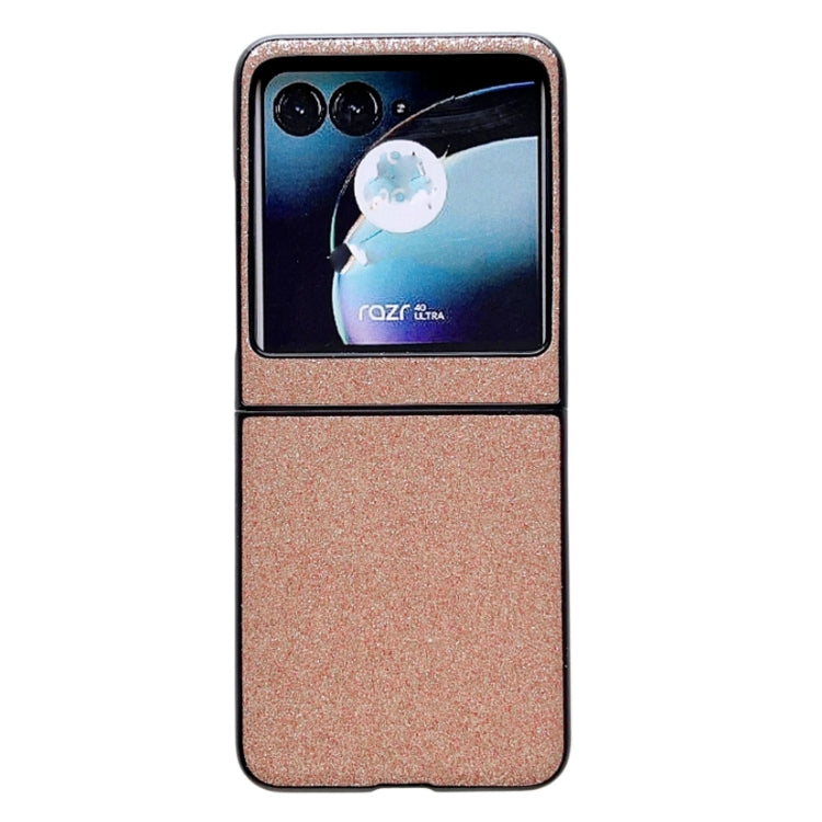 For Motorola Razr 40 Ultra Gradient Color Glitter Shockproof Protective Phone Case(Rose Gold) - Motorola Cases by buy2fix | Online Shopping UK | buy2fix