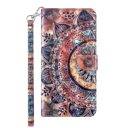 For Samsung Galaxy S24+ 5G 3D Painted Leather Phone Case(Colorful Mandala) - Galaxy S24+ 5G Cases by buy2fix | Online Shopping UK | buy2fix