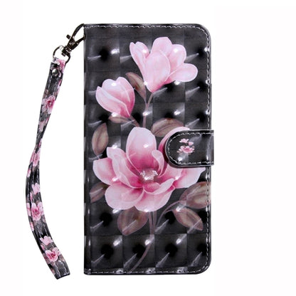 For Samsung Galaxy S24+ 5G 3D Painted Leather Phone Case(Pink Flower) - Galaxy S24+ 5G Cases by buy2fix | Online Shopping UK | buy2fix